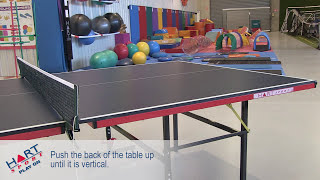 How To Fold Up The Player Indoor Table Tennis Table [upl. by Fradin]