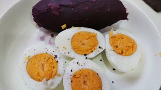 peeling of the eggshell and swet potato healthyfood delicious asmr live satisfying livestream [upl. by Kcirdled]