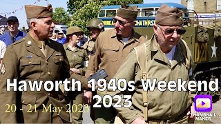 Haworth 1940s Weekend 2023 Military Event 20 May 2023 [upl. by Lonna]