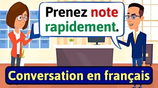 Daily French Conversation Practice with Subtitles Le temps et lheure LEARN FRENCH [upl. by Eetsirk]