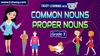 Nouns  Common And Proper  Common Nouns and Proper Nouns for Kids  English Grammar [upl. by Nednal189]