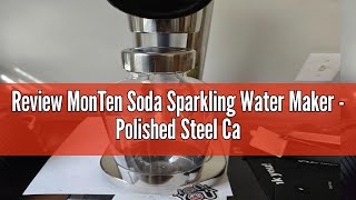 Review MonTen Soda Sparkling Water Maker  Polished Steel Carbonator  Includes 900ML Bottle  Made [upl. by Valsimot]