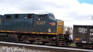 A Good day by the CSX Toledo Subdivision today A Switcher and CSX 5327 [upl. by Ahsilat456]