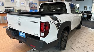 2023 Honda Ridgeline RTL  HPD Package  Platinum White Pearl  Walkaround [upl. by Tarrance]