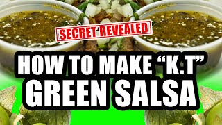 How to Make King Taco Green Salsa Recipe Salsa Verde [upl. by Wyn]