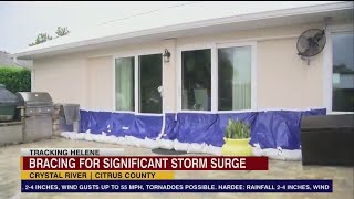 Citrus County families brace for flooding 10 to 15 foot storm surge [upl. by Akcir446]