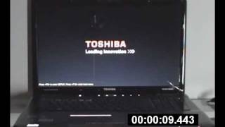 BOOT UP TIME FOR TOSHIBA P775 LAPTOP [upl. by Peppi]