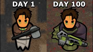 I Survived 100 Days In RimWorld Vanilla Expanded [upl. by Anelram564]