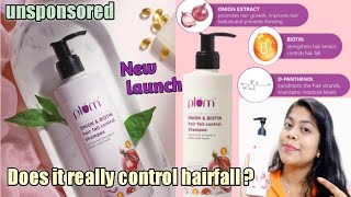 Plum Onion And Biotin Hairfall control shampoo review [upl. by Aiceled82]