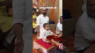 Enjoying his first Marwadi wedding amp see how happy he is🥹❤️babyboy marwadi ritual cutebaby [upl. by Kyre2]