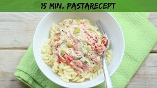 15 min pastarecept  LEKKER EN SIMPEL [upl. by Aerol633]