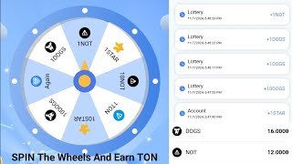 Spin The Wheels And Earn TONDOGS amp NOTCOIN For Free  Instant Withdrawal [upl. by Dutch]