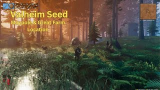 Valheim Seed  Maypole and great farm location  4rhyUCMwnU [upl. by Amalbena]