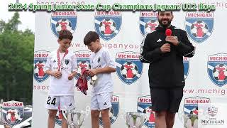 2024 Spring Junior State Cup Champions u12 Michigan Jaguars [upl. by Hammerskjold]