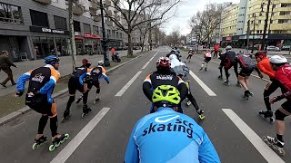 Berliner Halbmarathon 2023 Inlineskating Block B [upl. by Yngiram102]