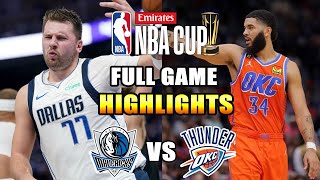 Dallas Mavericks vs Oklahoma City Thunder Full Game Highlights Dec 10 2024  NBA Highlights 2024 [upl. by Neroc795]