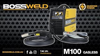 Bossweld M100 Gasless Inverter Welder [upl. by Ahsal]