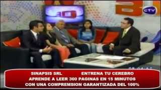 Entervista LECTURA SINAPTICA CANAL CTV 2015 [upl. by Letnahs]