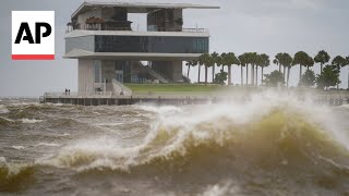 Hurricane Helene makes landfall in Florida as Category 4 storm [upl. by Anilatak]