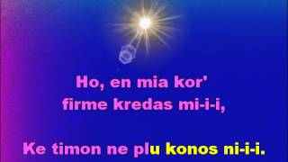 VENKOS NI EN GLORO  Graphics Enhanced Karaoke in Esperanto of We shall overcome [upl. by Naor]