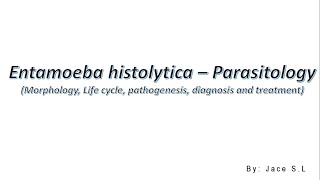 Entamoeba histolytica  Parasitology [upl. by Naujed123]