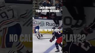 McDavid INJURED  No Penalty On Trip Leading To Injury [upl. by Aneekal]