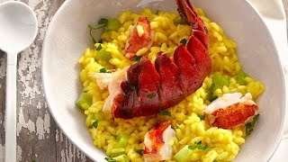 Recette  Risotto safrané au homard [upl. by Longley]