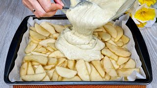 🍎😋Ich habe noch nie so einen leckeren Apfelkuchen gegessen Einfaches und leckeres Rezept [upl. by Fante]