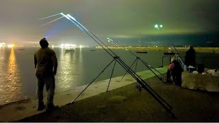 A NIGHT on HOLYHEAD BREAKWATER❗️ UK Sea Fishing [upl. by Nnylram]