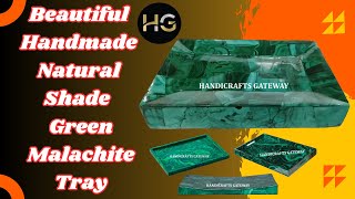 Natural Shade Green Malachite Tray 6X4quotInch saudiarabia qatar kuwait uae usa canada australia [upl. by Notsehc587]