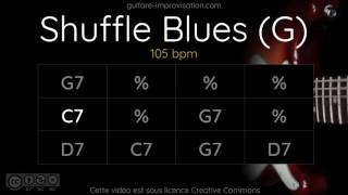 Blues Shuffle in G  Backing Track [upl. by Ahseid]