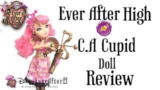 Ever After High CA Cupid Doll Review Unboxing Rebel [upl. by Lartnom815]