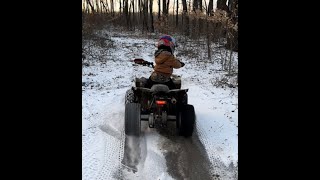 Can Am Renegade 110 Ice BURNOUTS [upl. by Sulienroc]