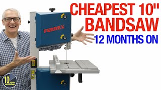 Aldi Ferrex 10” Bandsaw 12 months on video 475 [upl. by Eikcaj67]