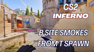 CS2 Inferno B site smokes from T Spawn [upl. by Jehovah]