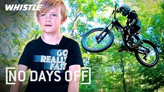 8YearOld MINDBLOWING Mountain Biker Phenom 🤯 [upl. by Arikahs]