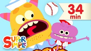 Take Me Out To The Ball Game   More Kids Songs  Super Simple Songs [upl. by Sarena]