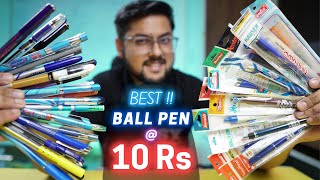 Best 10 Rs Ball Pen in India  40 pens compared  Mega Stationery Haul  Student Yard🔥🔥🔥 [upl. by Abbie429]