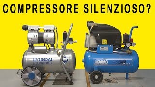 Compressore silenzioso o tradizionale  prova Hyundai supersilenziato e Abac 24LT [upl. by Theurer237]