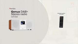 Audizio Genua DAB Stereo Radio White [upl. by Calder339]