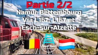 Partie 22 NamurBettembourg via L162167 et EschsurAlzette [upl. by Eade719]