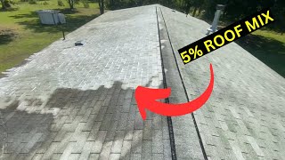 First Shingle Roof Soft Wash [upl. by Ylehsa167]