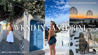 STUDY ABROAD VLOG hiking 7 miles across Santorini staying in a cave lifechanging froyo amp more [upl. by Herodias]