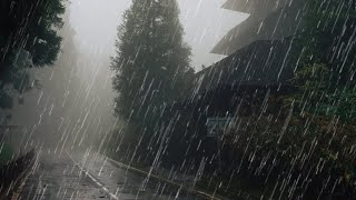 Rain Sounds For Sleeping  99 Instantly Fall Asleep With Rain And Thunder Sound At Night [upl. by Rattray227]