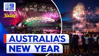 Celebrating New Year’s Eve around the country  9 News Australia [upl. by Livingston266]