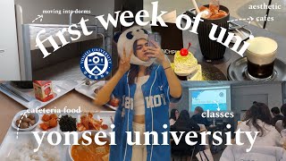 study abroad in seoul  yonsei university dorm movein  first week at yonsei university  uni vlog [upl. by Nuaj]