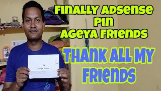 Finally Adsense Pin Mil Geya Friends  Thank You All Friends SaikiaDaa [upl. by Clausen]