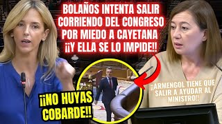 CAYETANA ACOJONA a BOLAÑOS ¡¡ÉL INTENTA SALIR CORRIENDO💥¡Y ARMENGOL TIENE QUE SALVAR AL MINISTRO💥 [upl. by Nilrac]