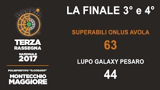 Finale 3° e 4° posto della Terza Rassegna Nazionale Baskin 2017 [upl. by Nam]