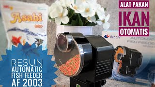 UNBOXING amp REVIEW RESUN AUTOMATIC FISH FEEDER AF 2003  SUPER TERJANGKAU ALAT PAKAN IKAN OTOMATIS [upl. by Eedya]